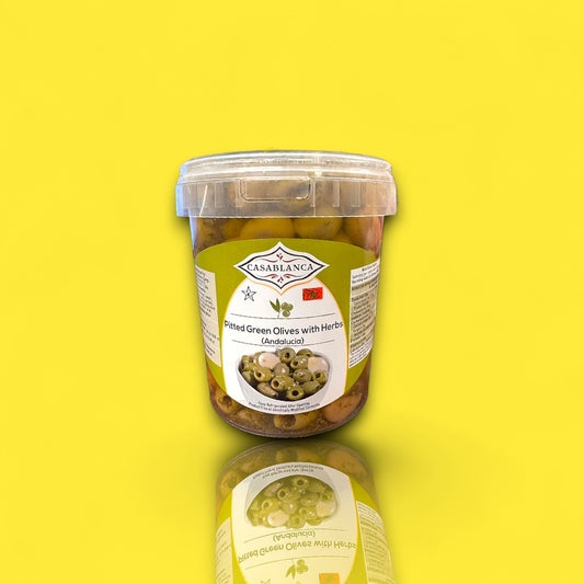 Casablanca Pitted Green Olives with Herbs (2.11 lb)
