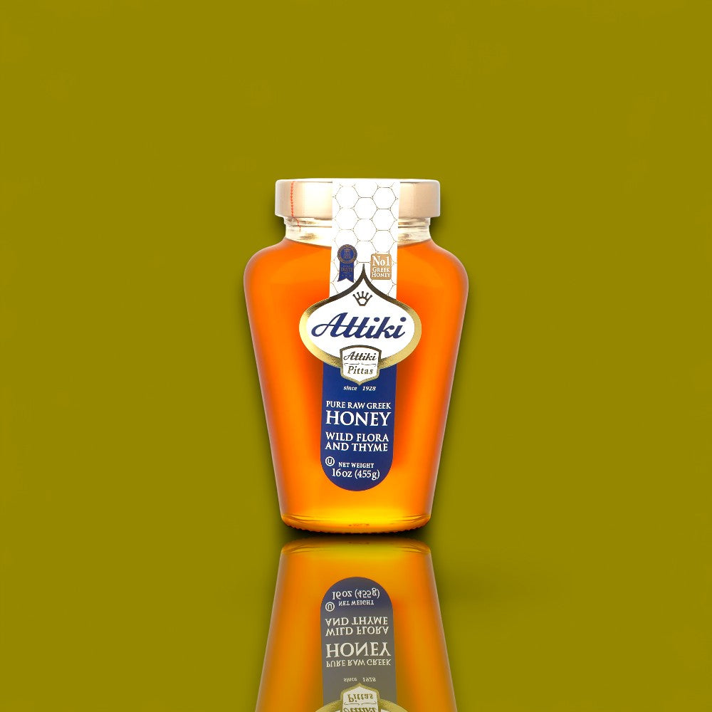 Attiki Greek Honey Wild Flora & Thyme (455g)