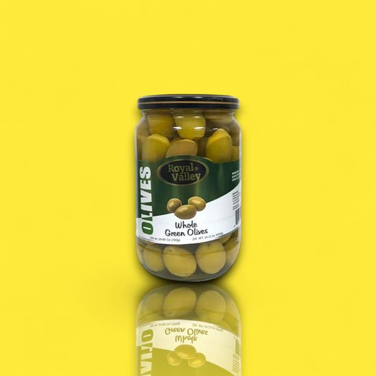 Royal Valley Whole Green Olives (24 oz)