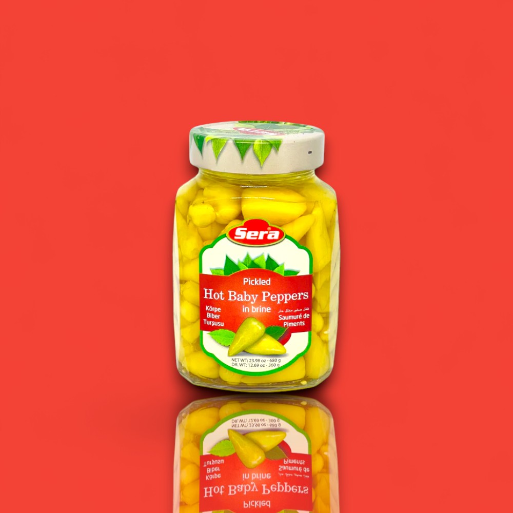 Sera Pickled Hot Baby Peppers (24 oz)