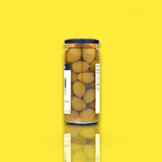 Krinos Cracked Green Olives (16 oz)