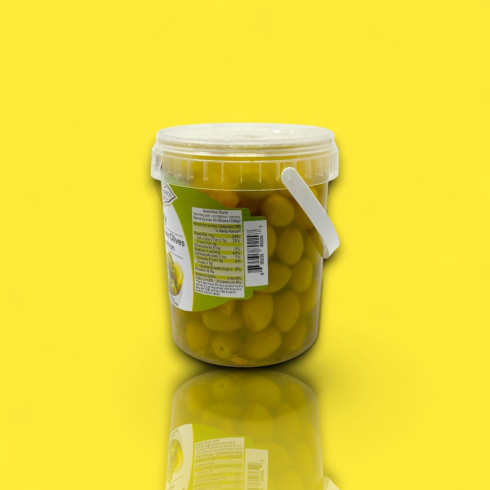 Casablanca Whole Green Olives with Lemon (500 g)