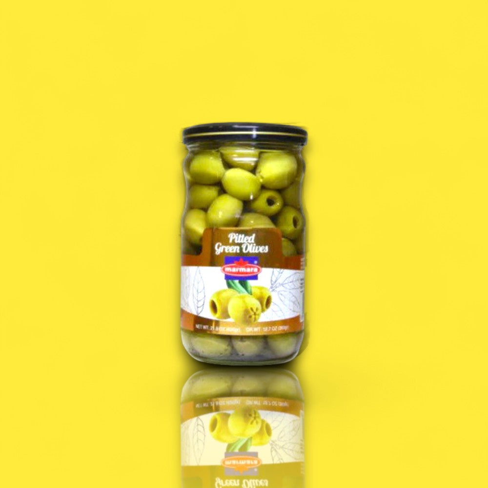 Marmara Pitted Green Olives (21 oz)