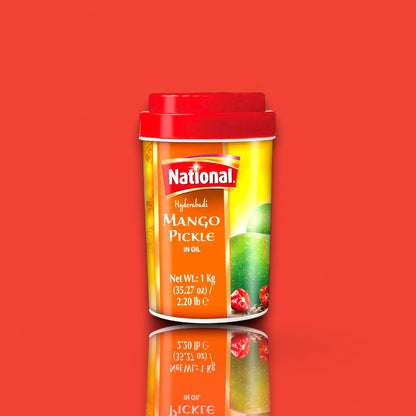 National Extra Hot Mango Pickle (35 oz)