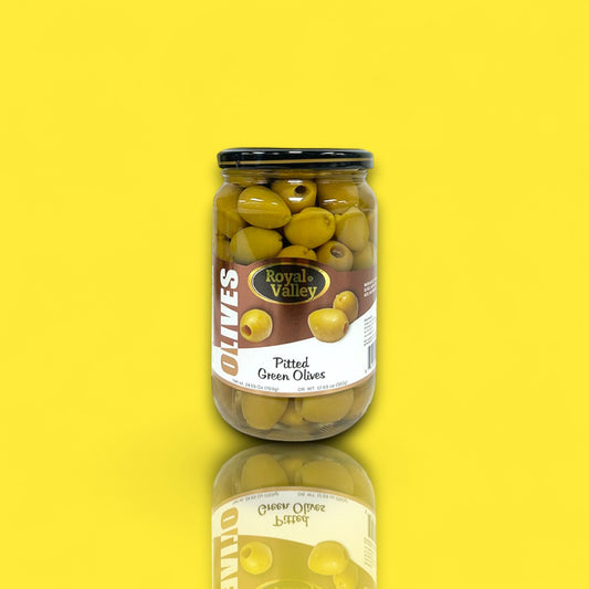Royal Valley Pitted Green Olives (24 oz)