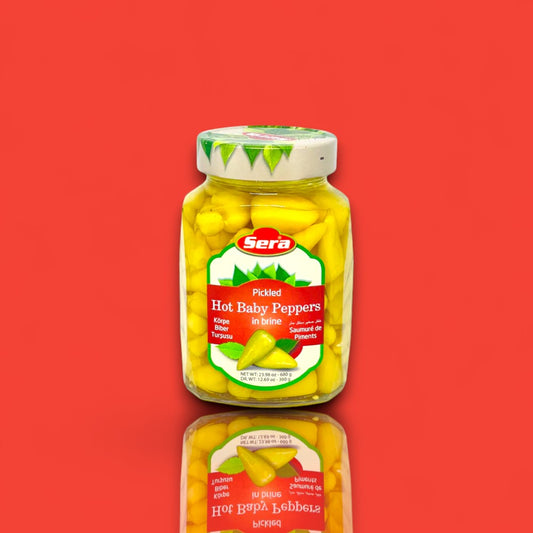 Sera Pickled Hot Baby Peppers (24 oz)