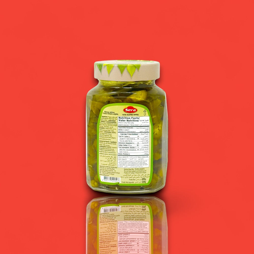 Sera Pickled Sliced Jalapeño Peppers (24 oz)