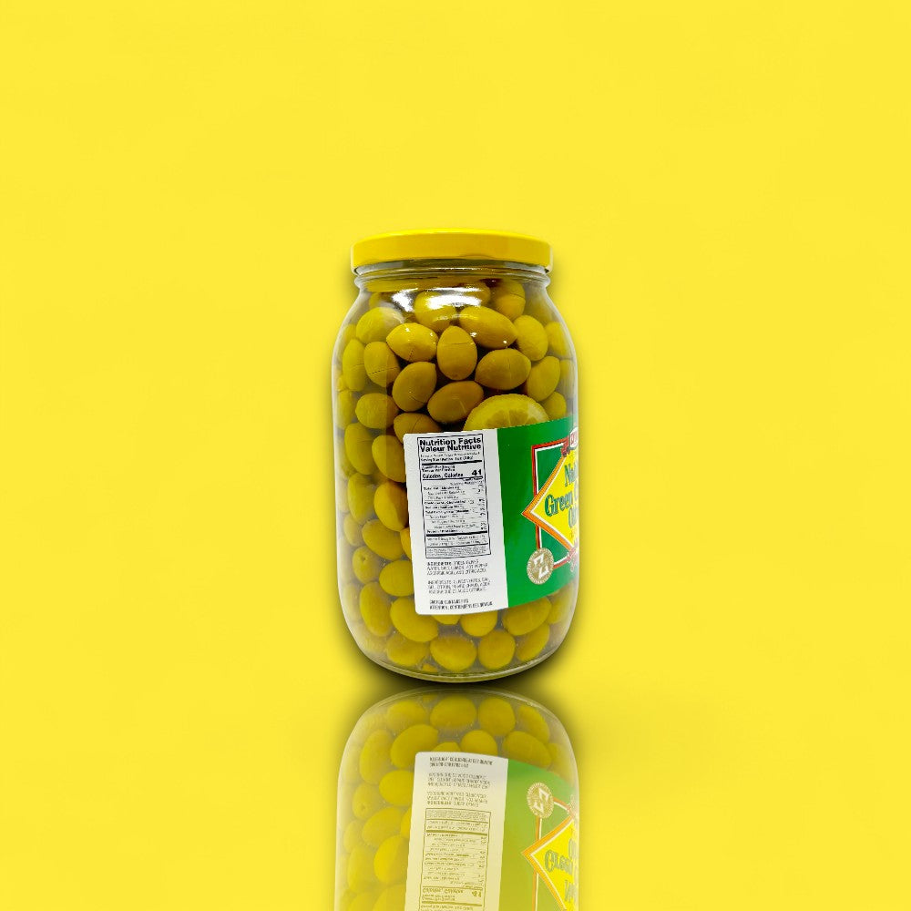 Ziyad Nablus Green Cracked Olives (3 lb)
